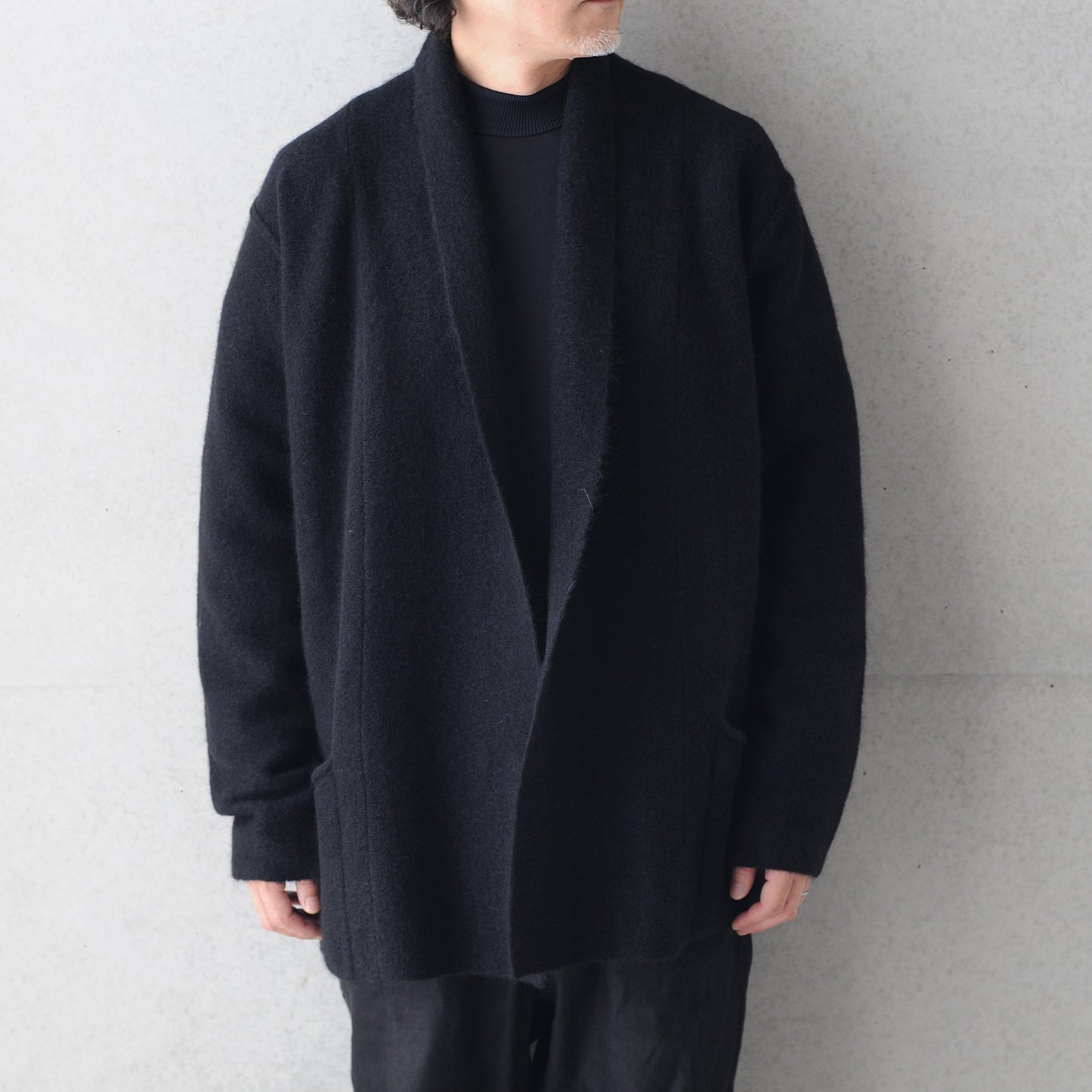 MOHAIR SOLID REVER CARDE