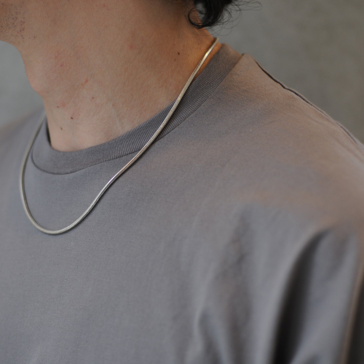 SNAKE SILVER NECKLACE