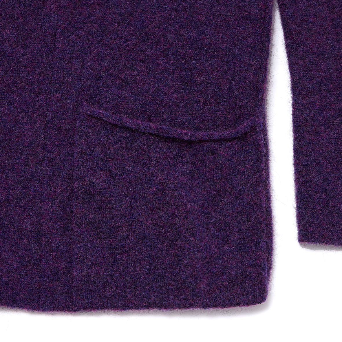 MOHAIR SOLID REVER CARDE